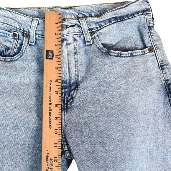 Levi’s 510 Skinny Fit Jeans Men’s 29x28 Light Wash Denim Low Rise Tapered Leg - Picture 6 of 9